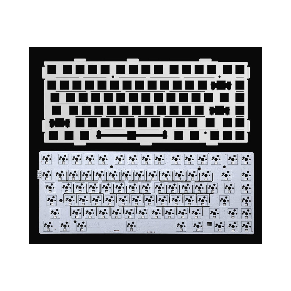 Mechanical Gaming Keyboard Mchose G75-16A G75 Pro, Matcha Latte, USB, Bluetooth, RGB, Black/Pink