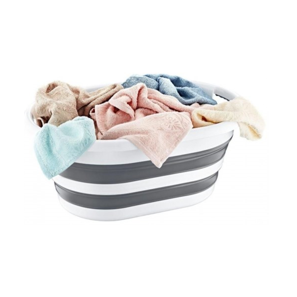 თეთრეულის კალათა დასაკეცი Plast Art LA-550, 40L, Folding laundry basket