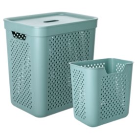 Linen basket and organizer Aleana Simple, 35L
