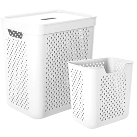 Linen basket and organizer Aleana Simple, 35L