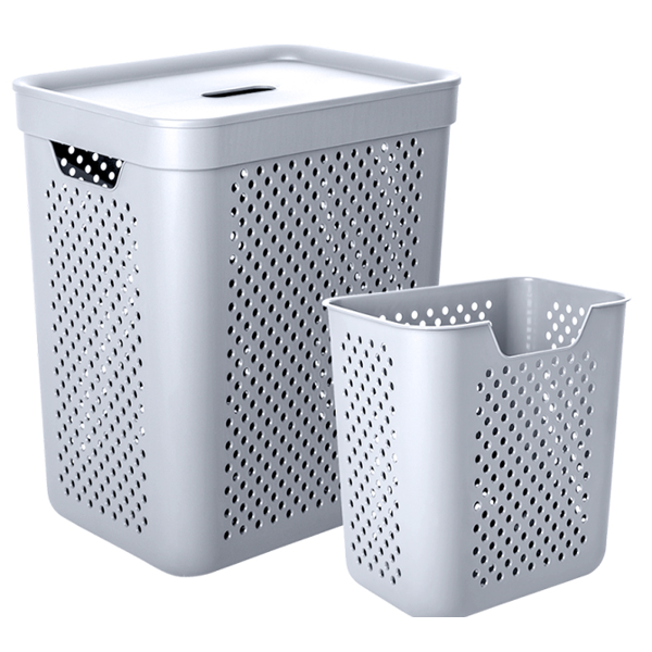 Linen basket and organizer Aleana Simple, 35L