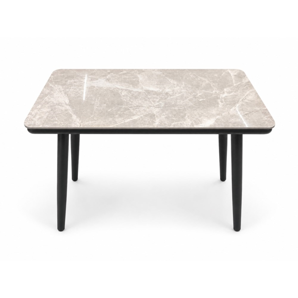 Kitchen table made of ceramic granite 100x60 cm, gray