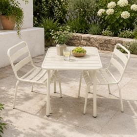 Garden furniture set table 70x70x75.2 cm chair 55x56x83 cm
