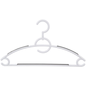 ტანსაცმლის საკიდის ნაკრები PLAST ART 430, 3Pcs, Hanger Set, White