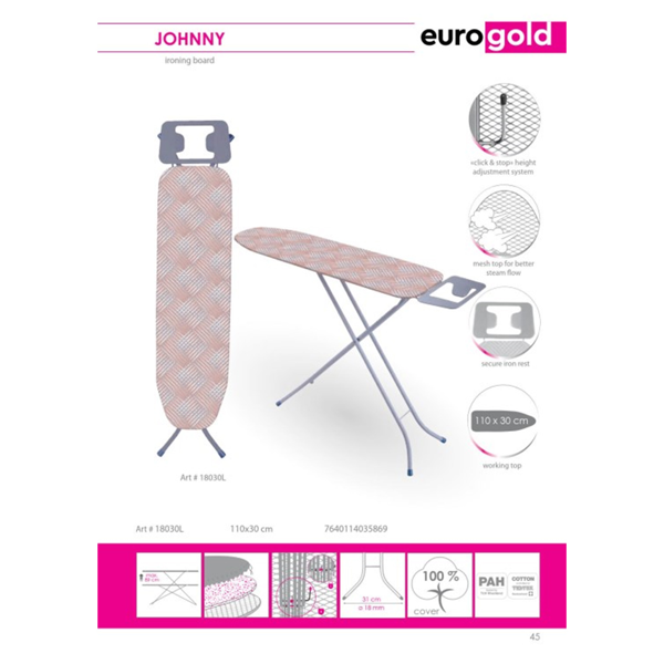 Ironing Board EuroGold Johnny 18030L