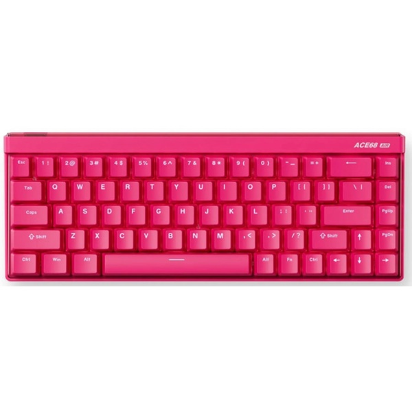 კლავიატურა Mchose MC-Ace68Air-11 Ace 68 Air Hall Effect, Mount Tai Magnetic, Wired, USB, RGB, Gaming Mechanical Keyboard, Rose Red
