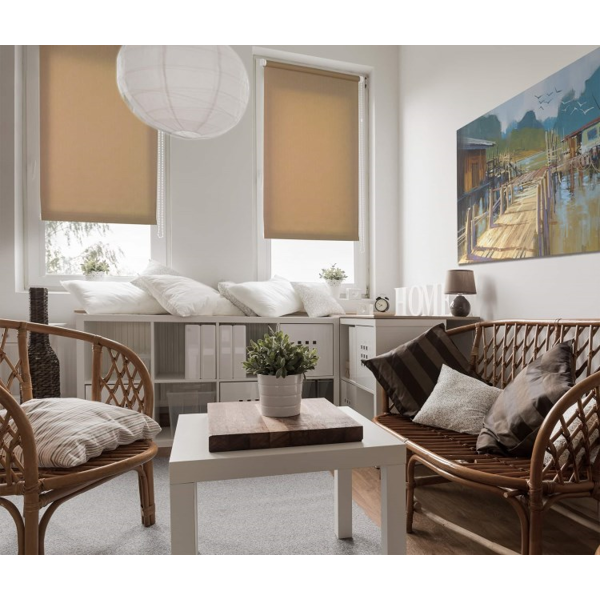 Roller Shade Delfa SRSH-01ME-2439 72(68)/215cm, Brown