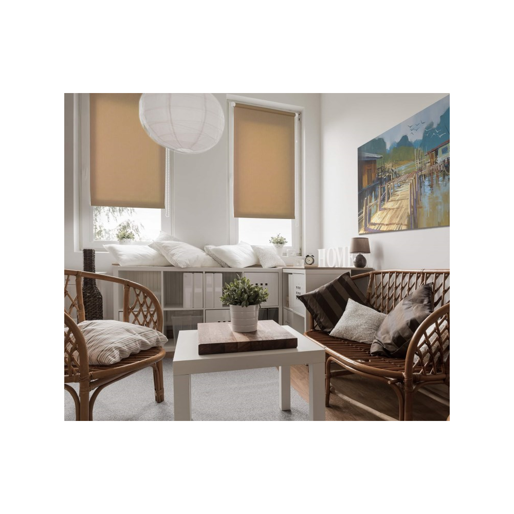 Roller Shade Delfa SRSH-01ME-2439 72(68)/215cm, Brown