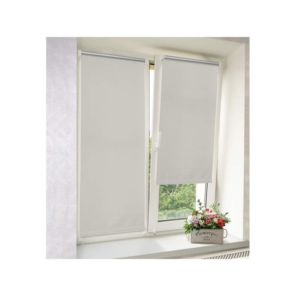 Roller Shade Delfa Termo Blackout SRSH-01M-7151, 38(34)/170cm, Grey