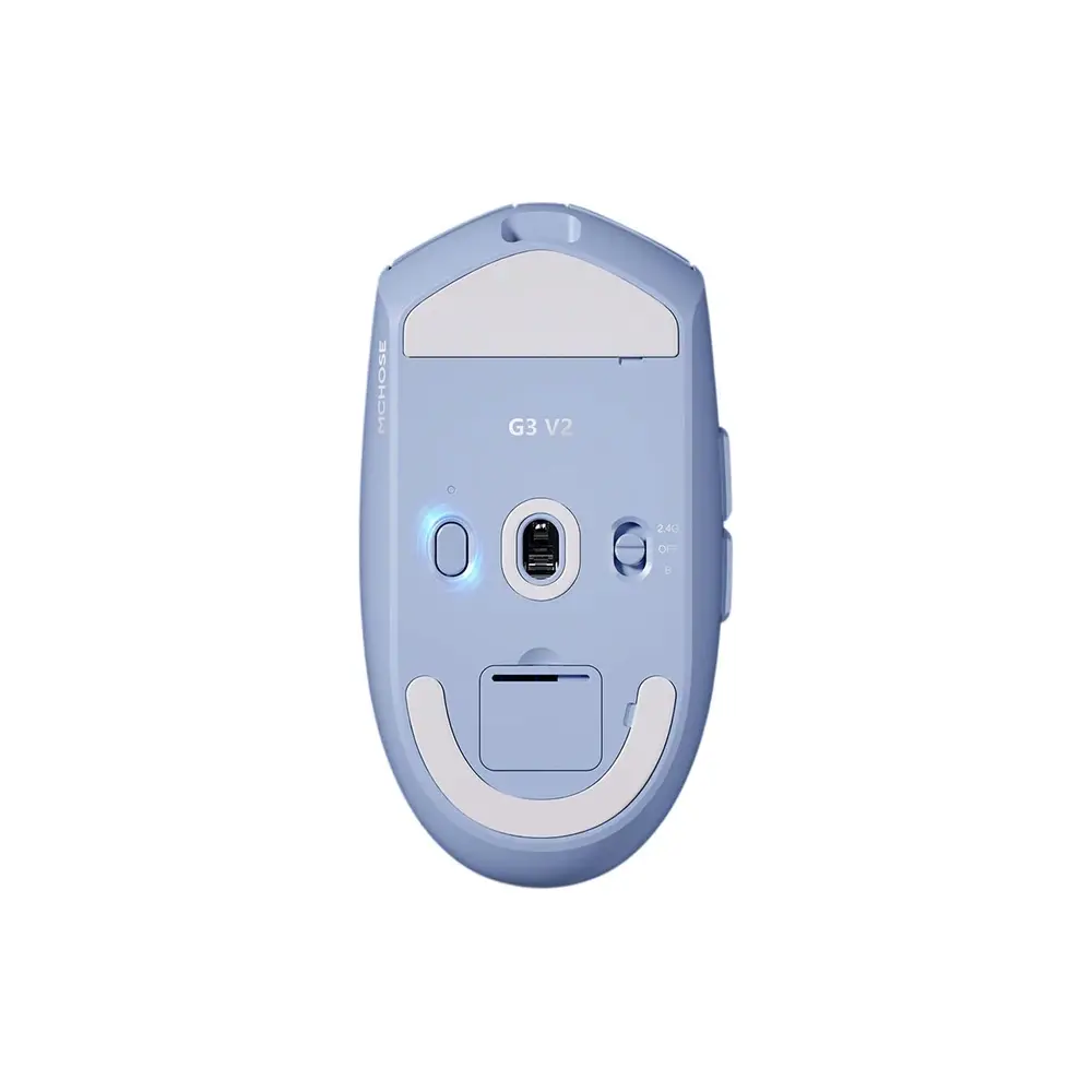 Gaming Mouse Mchose MC-G3V2-6 G3 V2, Wireless, USB, Bluetooth, Type-C, Blue