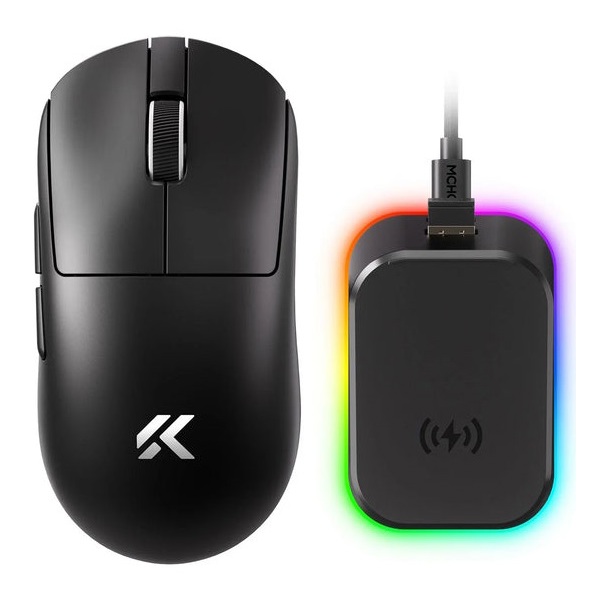 Gaming Mouse Mchose MC-A7V2-12 A7 V2 Ultra Plus, Wireless, USB, Bluetooth, Type-C, Black