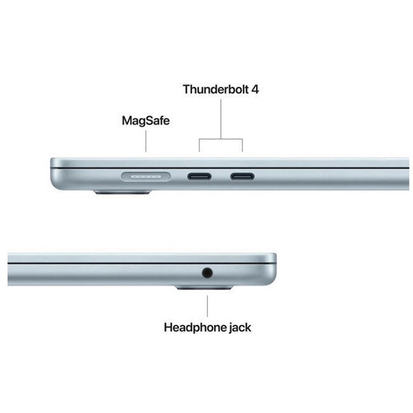 ნოუთბუქი Apple MDVQ4LL/A Macbook Air 15, 15.3", M5, 16GB, 512GB SSD, Integrated, Sky Blue