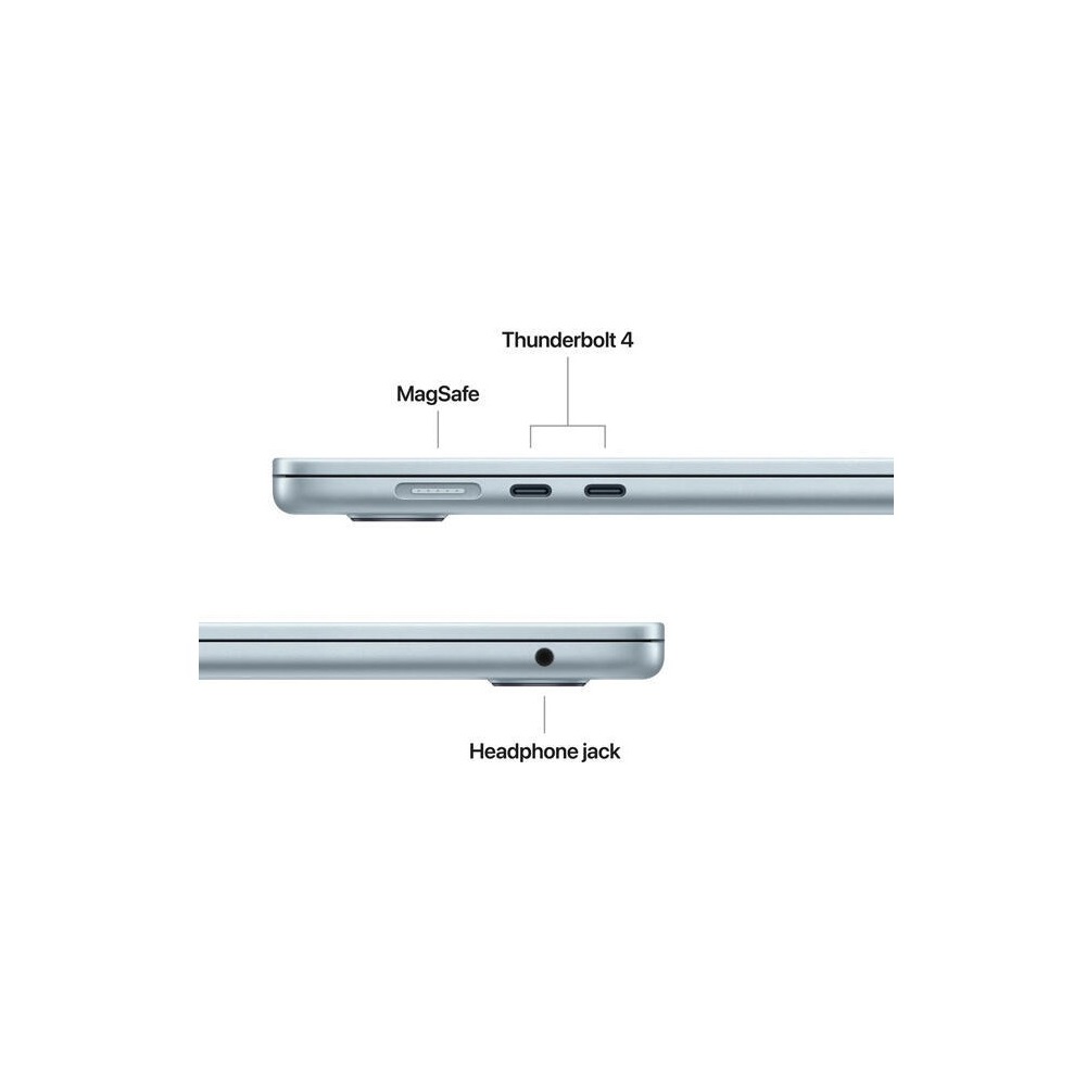 ნოუთბუქი Apple MDVQ4LL/A Macbook Air 15, 15.3", M5, 16GB, 512GB SSD, Integrated, Sky Blue