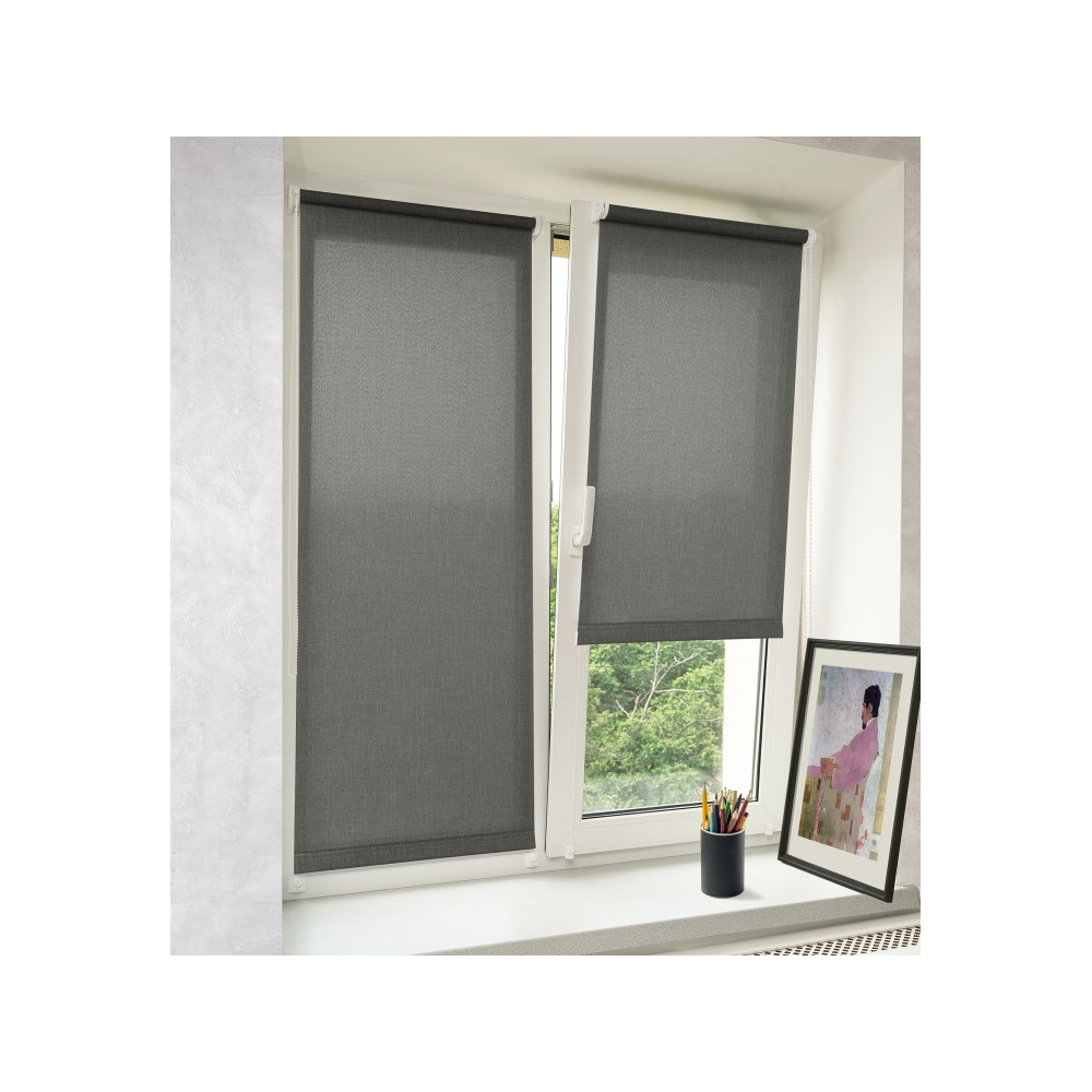 Roller Shade Delfa Aura SRSH-01M-2721, 61(57)/170cm, Grey