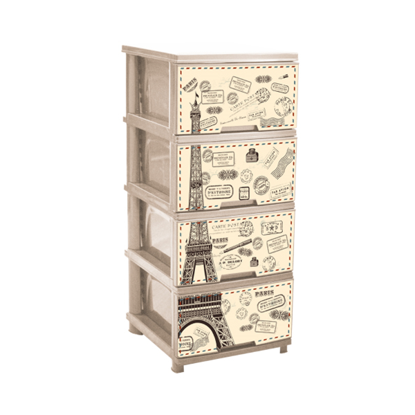 Chest of drawers Aleana 18023421, Beige
