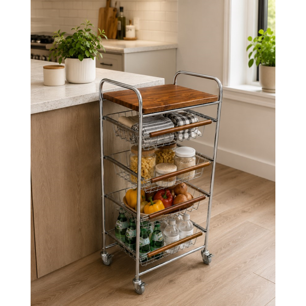 მეტალის თარო OEM 2025101821GUYW182, Metal Shelf, Brown