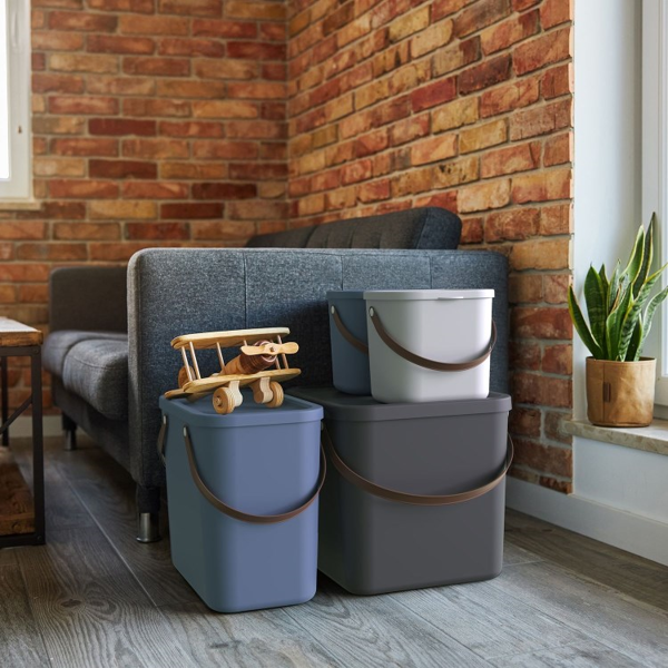 Storage Box Rotho 18022660 ALBULA, 40L, Grey