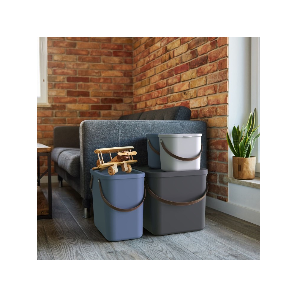 სათავსო ყუთი Rotho 18022660 ALBULA, 40L, Storage Box, Grey