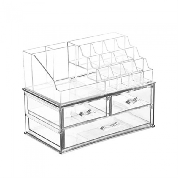 კოსმეტიკის თარო Plast Art KZ-100, Cosmetics shelf, Transparent