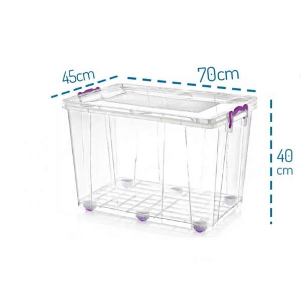 Container Irak Plastik Home Design 460, 80L, Transparent