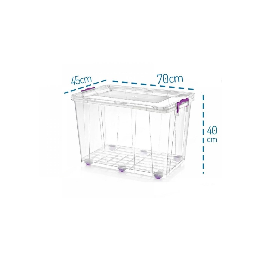 კონტეინერი Irak Plastik Home Design 460, 80L, Container, Transparent