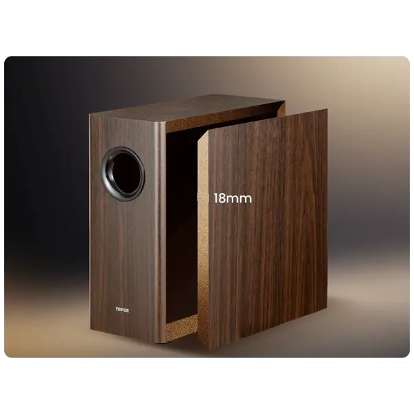 საბვუფერი Edifier T5s, 70W, RCA, Powered Subwoofer, Brown