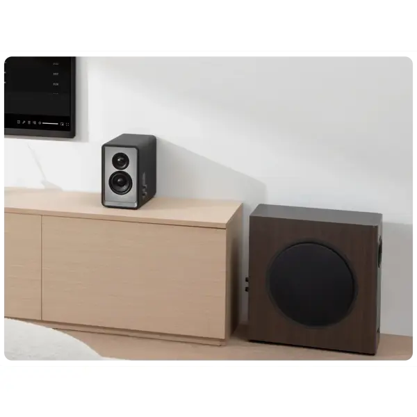 საბვუფერი Edifier T5s, 70W, RCA, Powered Subwoofer, Brown
