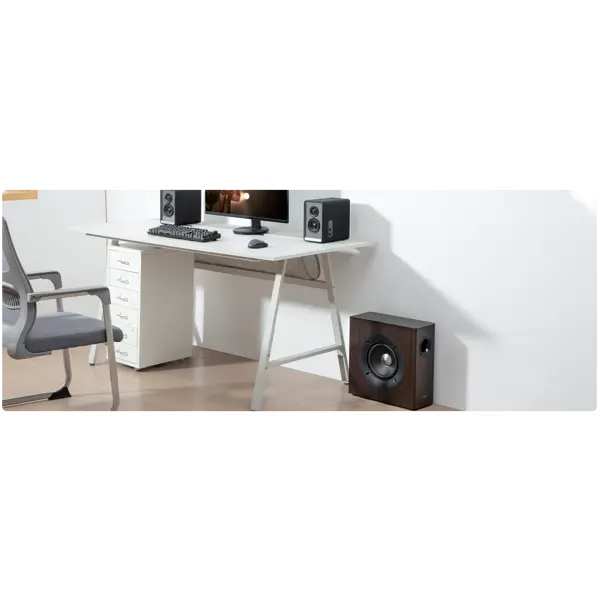 საბვუფერი Edifier T5s, 70W, RCA, Powered Subwoofer, Brown