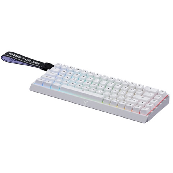 Gaming Mechanical Keyboard Mchose MC-Ace68-15 Ace 68 Hall Effect, Ice Blue Magnetic, Wired, USB, RGB, White