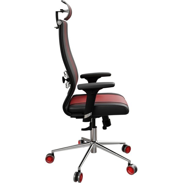 გეიმერული სავარძელი ErgoLife 1EE.D.47.36C SynchroSit 10 B2-187D - Extra, Gaming Chair, Black/Red
