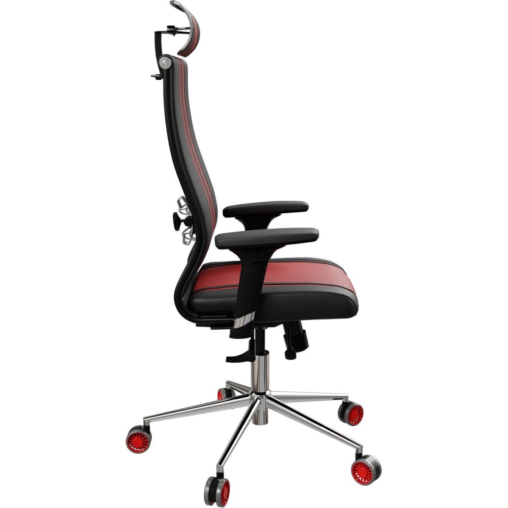 გეიმერული სავარძელი ErgoLife 1EE.D.47.36C SynchroSit 10 B2-187D - Extra, Gaming Chair, Black/Red