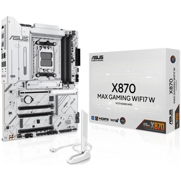 Motherboard Asus 90MB1LZ0-M0EAY0 X870 MAX GAMING WIFI7 W, AM5, DDR5, 256GB