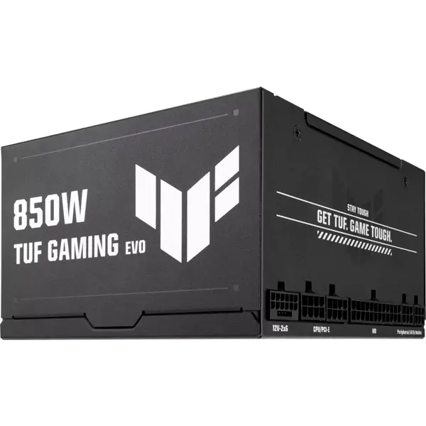 კვების ბლოკი Asus TUF 90YE00SA-B0NA00 TUF-GAMING-850G-EVO, 850W, 80 Plus Gold, Power Supply, Black