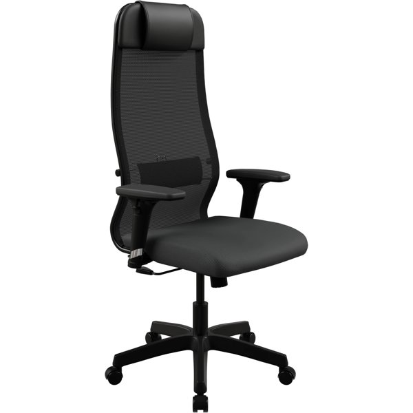 საოფისე სავარძელი Ergolife 13E.D.1.222 Set 11, Office Chair, Black