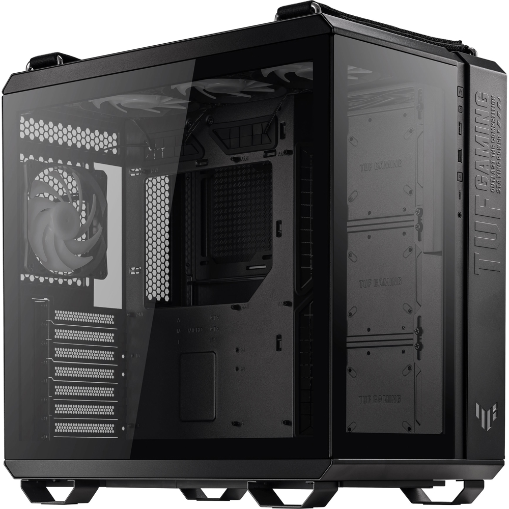 ქეისი Asus TUF 90DC0090-B19010 GT502 PLUS TG ARGB, Computer Case, MidT, ATX, Micro-ATX, Mini-ITX, 2×USB 3.2 Gen 1 Type-A, Type-C, Black