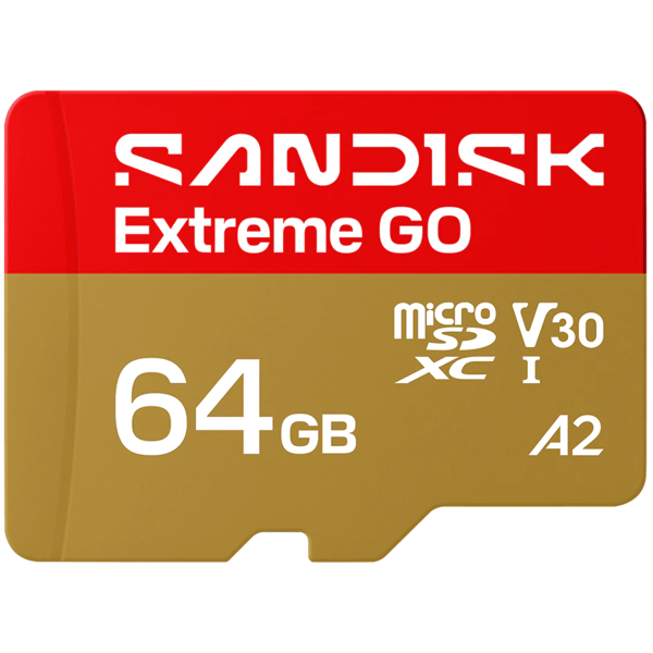 Memory Card SanDisk SDSQXGN-064G-GN6MN Extreme GO, 64GB, Micro SDXC, UHS-I, Black