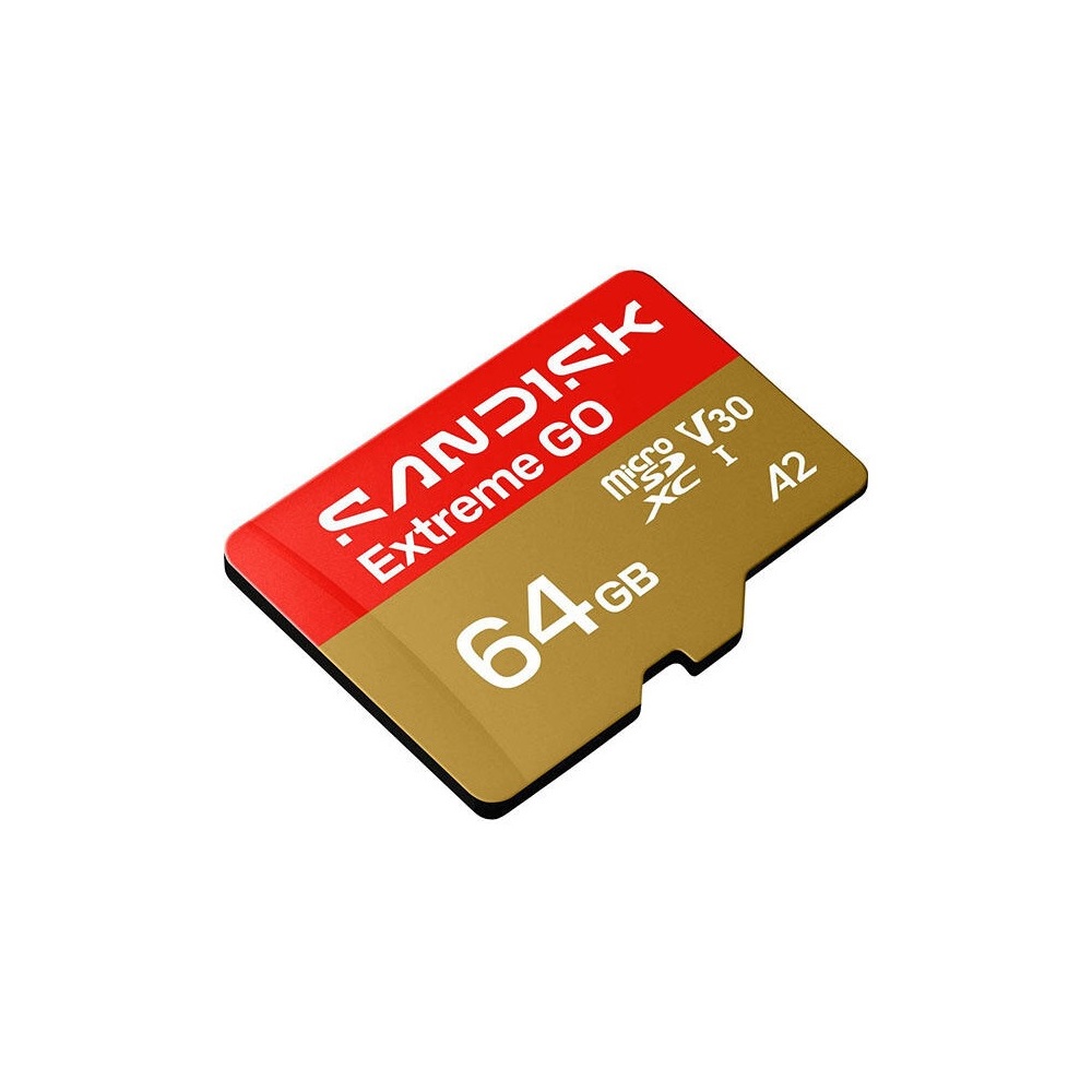 Memory Card SanDisk SDSQXGN-064G-GN6MN Extreme GO, 64GB, Micro SDXC, UHS-I, Black