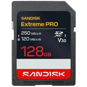 მეხსიერების ბარათი SanDisk SDSDXXJ-128G-GSCIN Extreme PRO, 128GB, Micro SDXC, UHS-I, C10, Memory Card, Black