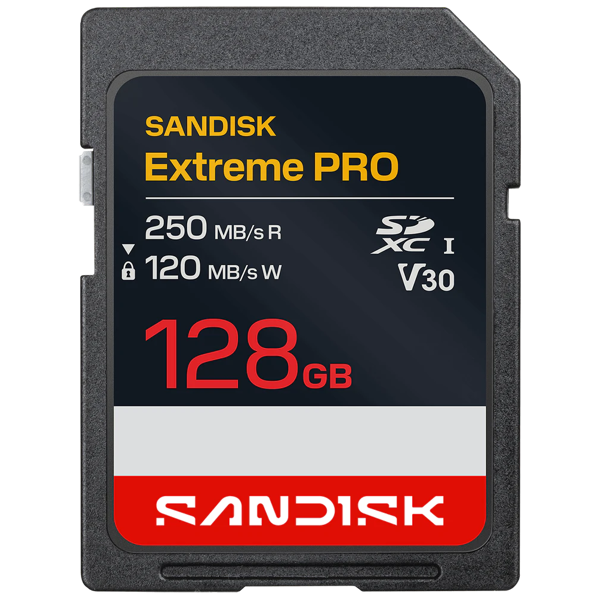 Memory Card SanDisk SDSDXXJ-128G-GSCIN Extreme PRO, 128GB, Micro SDXC, UHS-I, C10, Black