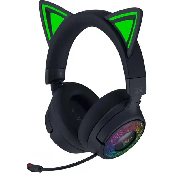 Gaming Headset Razer RZ04-05170300-R3M1 Kraken Kitty V3 Pro, Wireless, USB, Bluetooth, Black