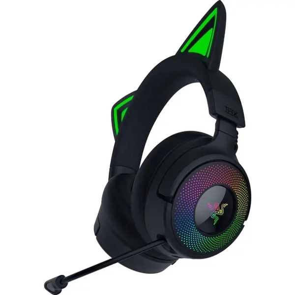 Gaming Headset Razer RZ04-05170300-R3M1 Kraken Kitty V3 Pro, Wireless, USB, Bluetooth, Black