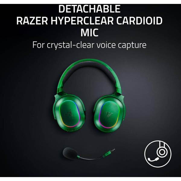 Gaming Headset Razer RZ04-05220300-R3M1 Barracuda X Chroma, Wireless, Bluetooth, USB, Phantom Green