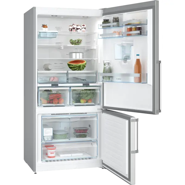 Refrigerator Bosch KGD86AI31T, 480L, E, 40dB, No Frost, Silver