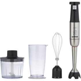 ხელის ბლენდერი Gorenje HBX1500VS, 0.6L, 1500W, Hand Blender, Black/Silver
