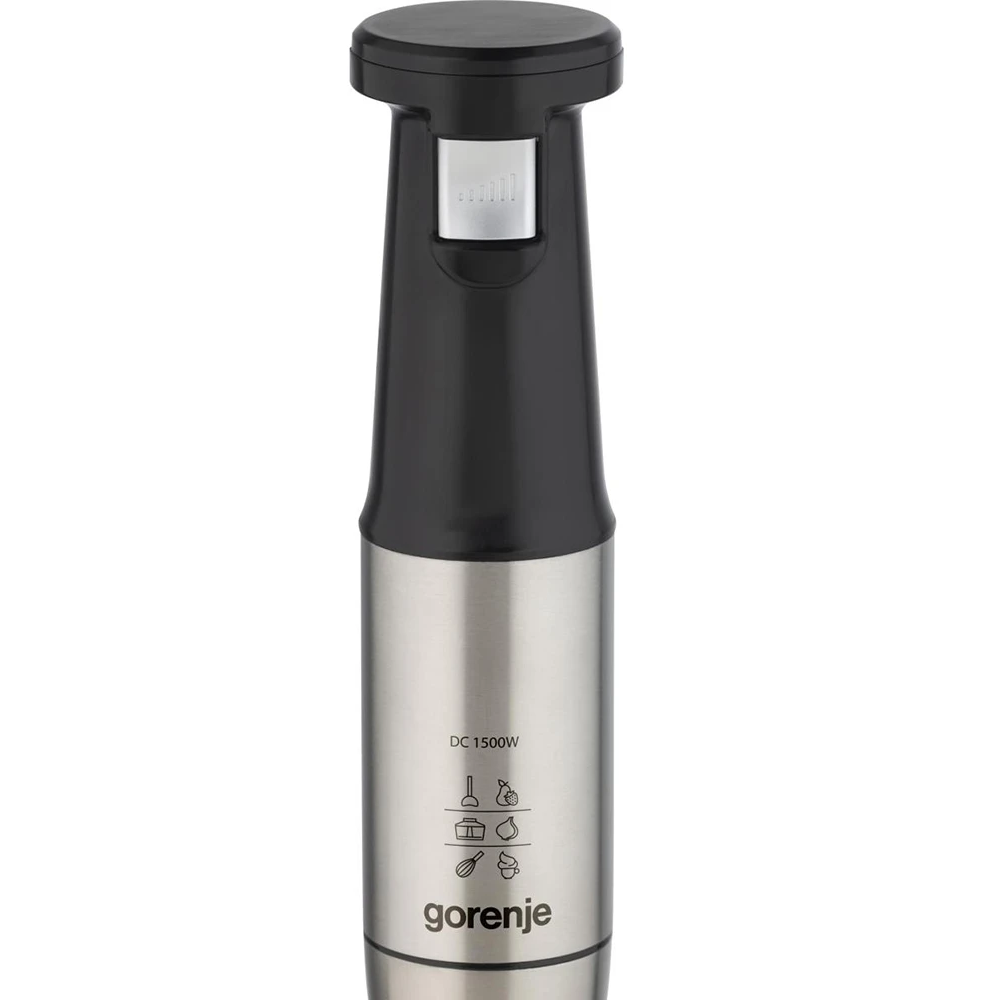 Hand Blender Gorenje HBX1500VS, 0.6L, 1500W, Black/Silver