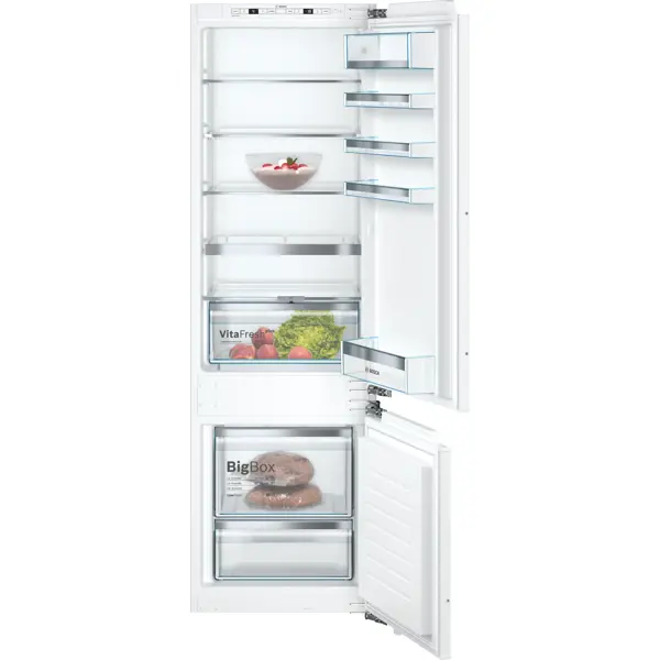 ჩასაშენებელი მაცივარი Bosch KIS87AFE0, 272L, E, 36dB, Built-in Refrigerator, White