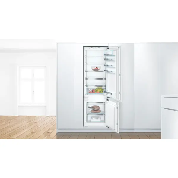 ჩასაშენებელი მაცივარი Bosch KIS87AFE0, 272L, E, 36dB, Built-in Refrigerator, White