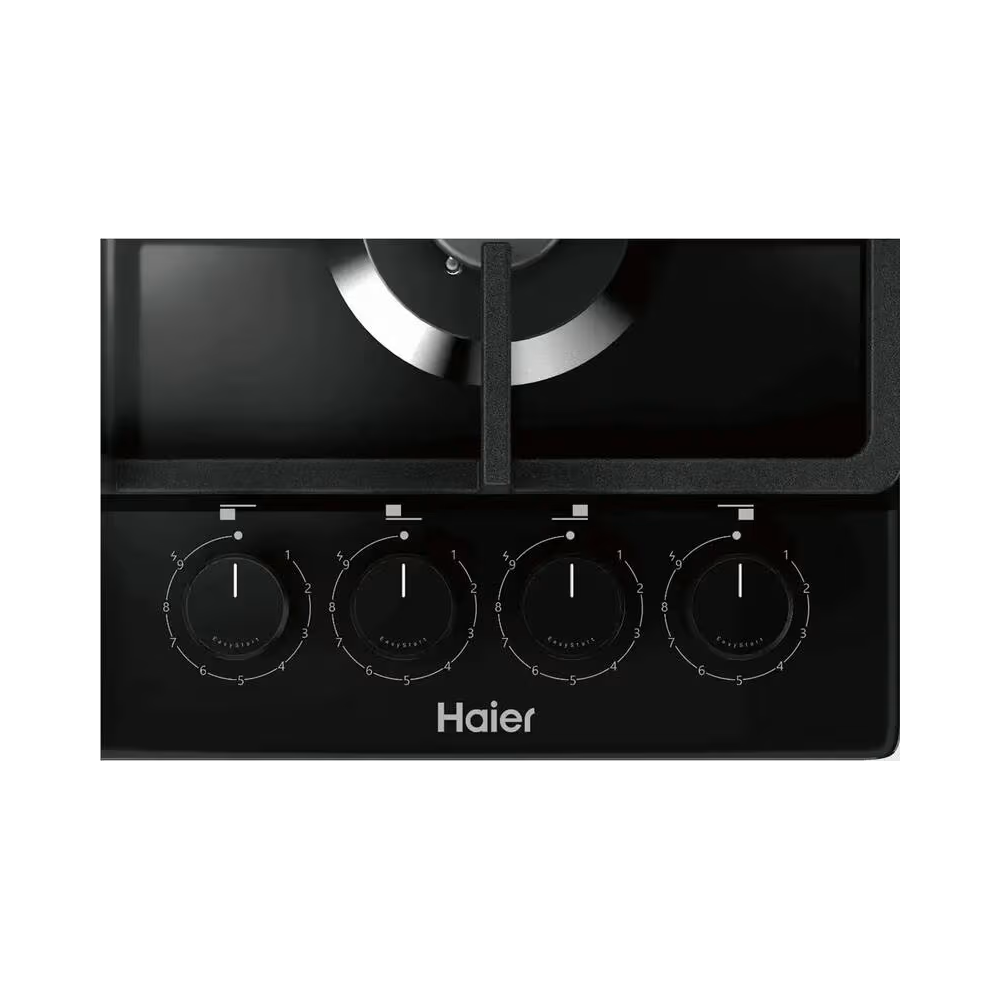 ჩასაშენებელი გაზის ქურის ზედაპირი Haier HHQ-G64CAQB, Built-in Gas Cooktop, Black