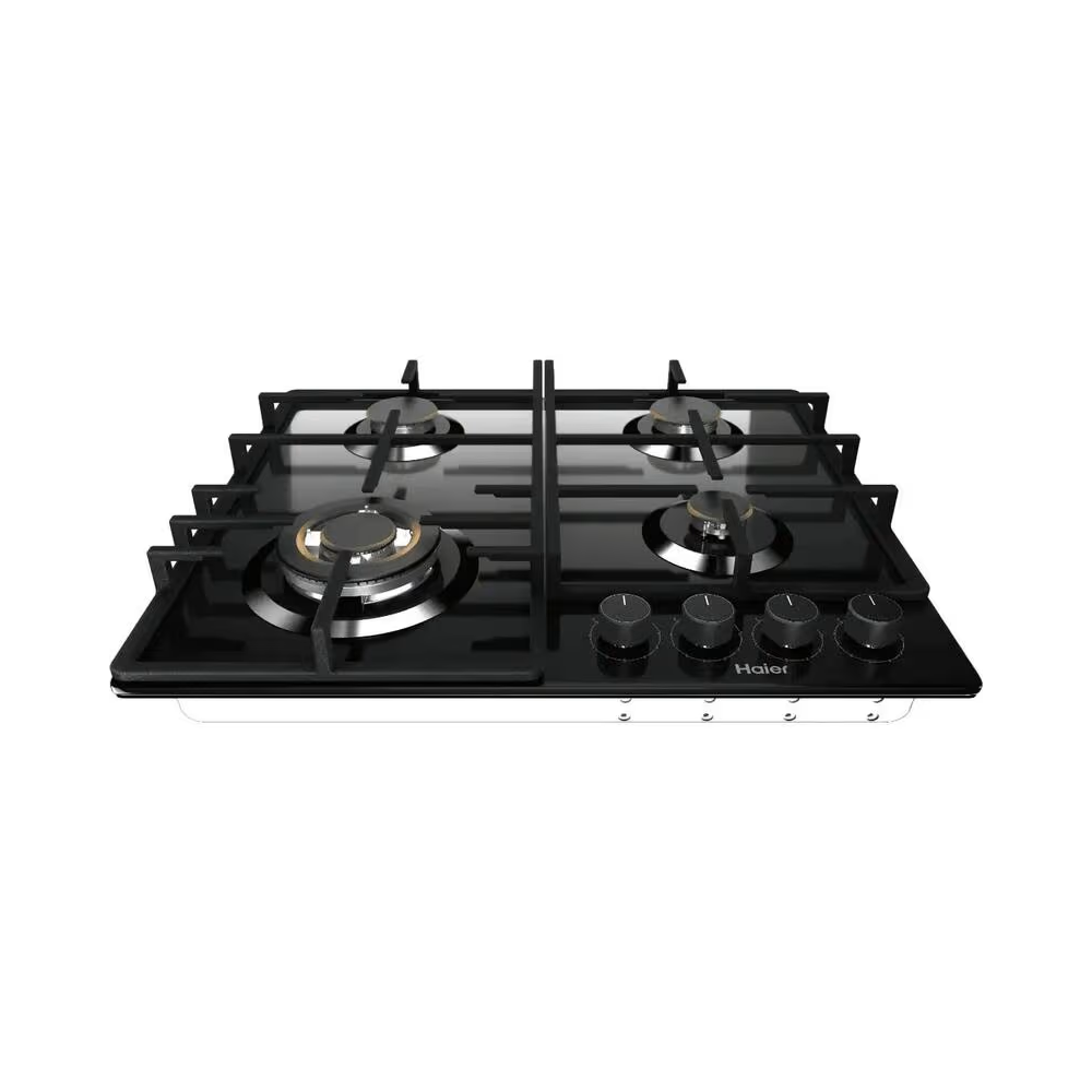 ჩასაშენებელი გაზის ქურის ზედაპირი Haier HHQ-G64CAQB, Built-in Gas Cooktop, Black