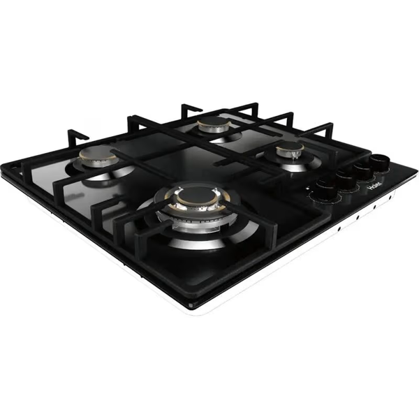 ჩასაშენებელი გაზის ქურის ზედაპირი Haier HHQ-G64CAQB, Built-in Gas Cooktop, Black